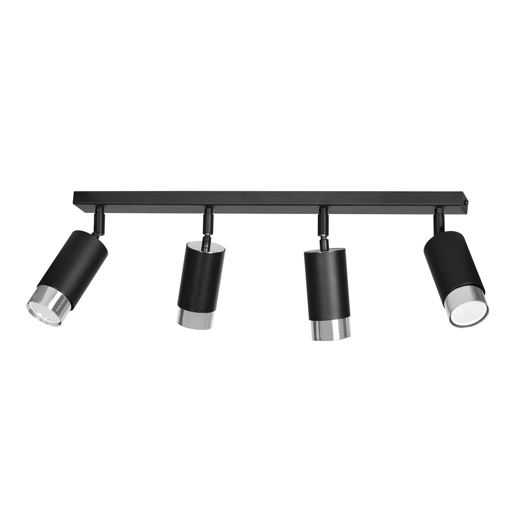 [964/4] Plafonnier Hiro 4 Bl/Chrome