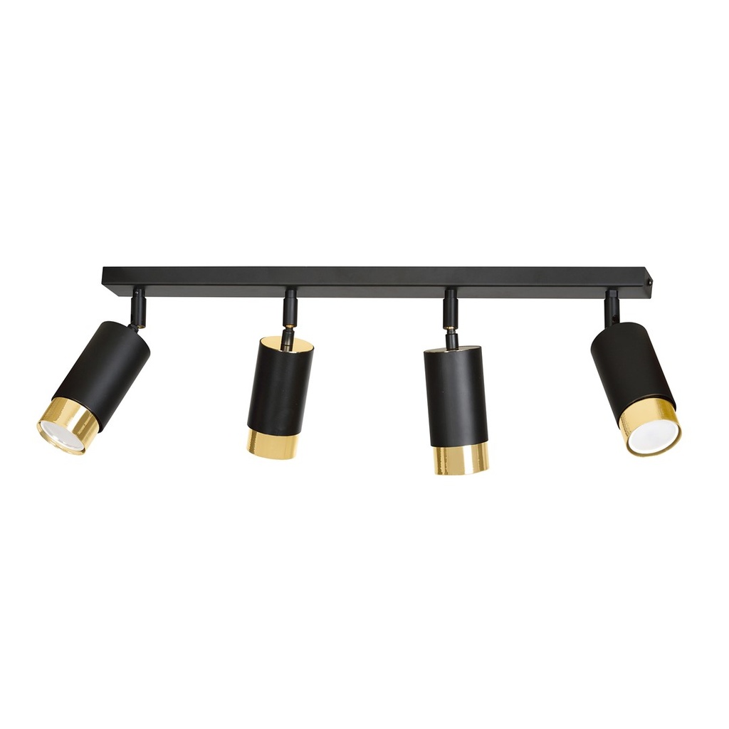 [965/4] Plafonnier Hiro 4 Bl/Gold