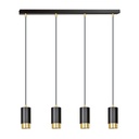 Fumiko 4 Bl/Gold Pendelleuchte