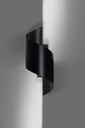 Applique murale noire Spiner