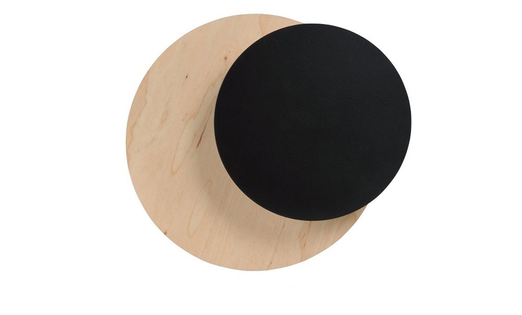 [971/2] Circle 1B Schwarze Wandleuchte