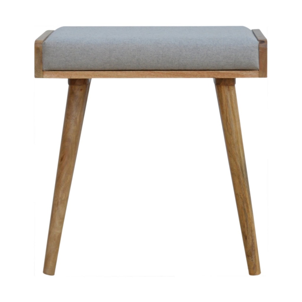 [IN518] Poggiapiedi stile vassoio in tweed grigio