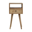 Mini comodino effetto rovere
