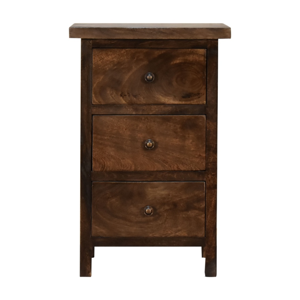[IN1813] Mini table de chevet rustique classique en gris