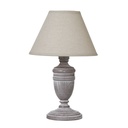 Lampada da tavolo Metis Urn con paralume in lino