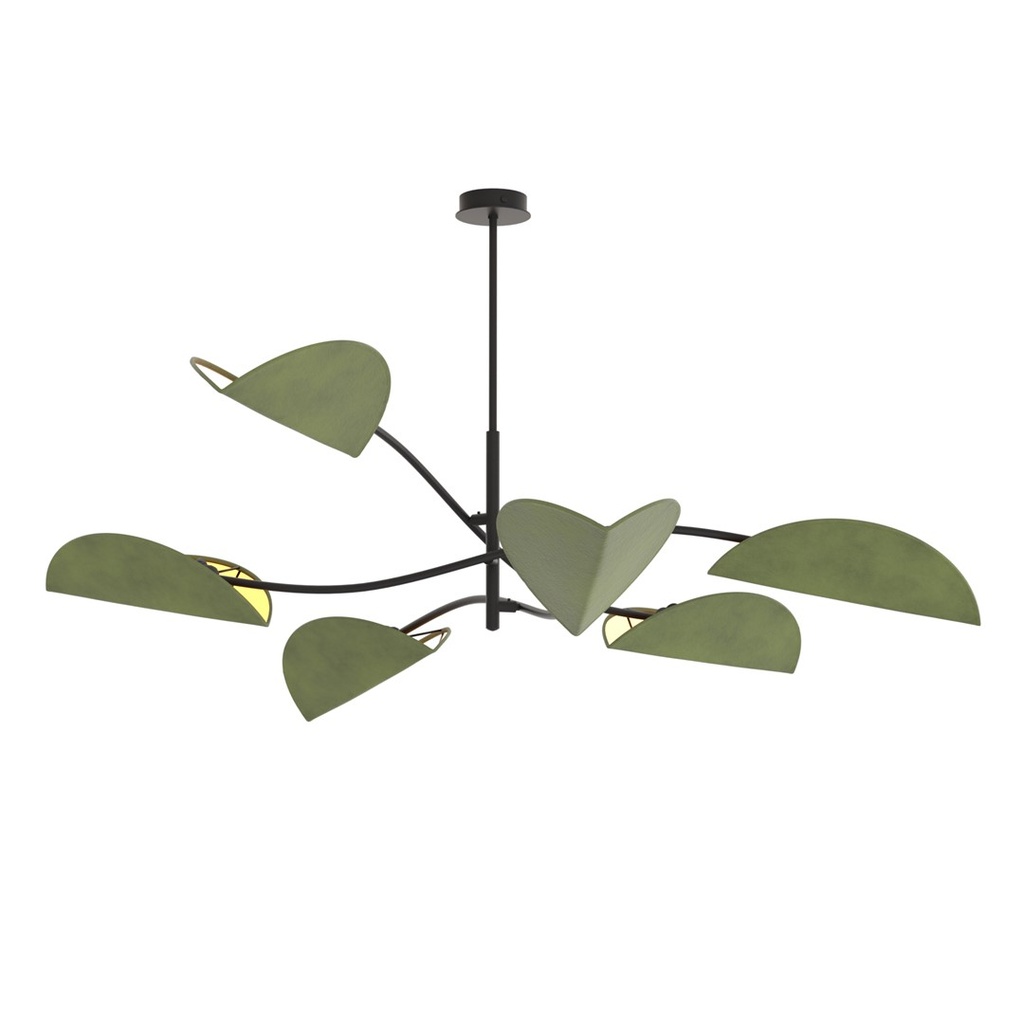 [1461/6] Plafonnier LOTUS 6 BL GREEN