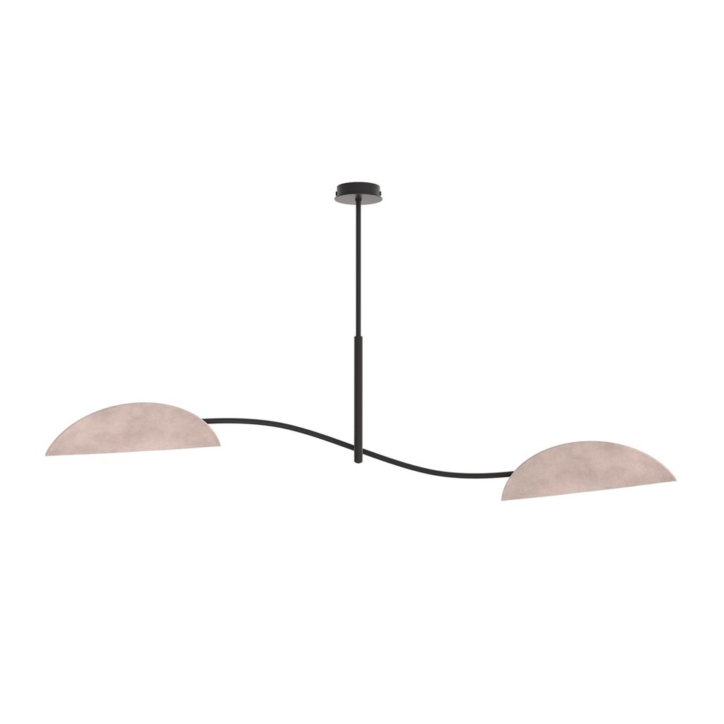 [1462/2] Plafonnier LOTUS 2 BL GRIS