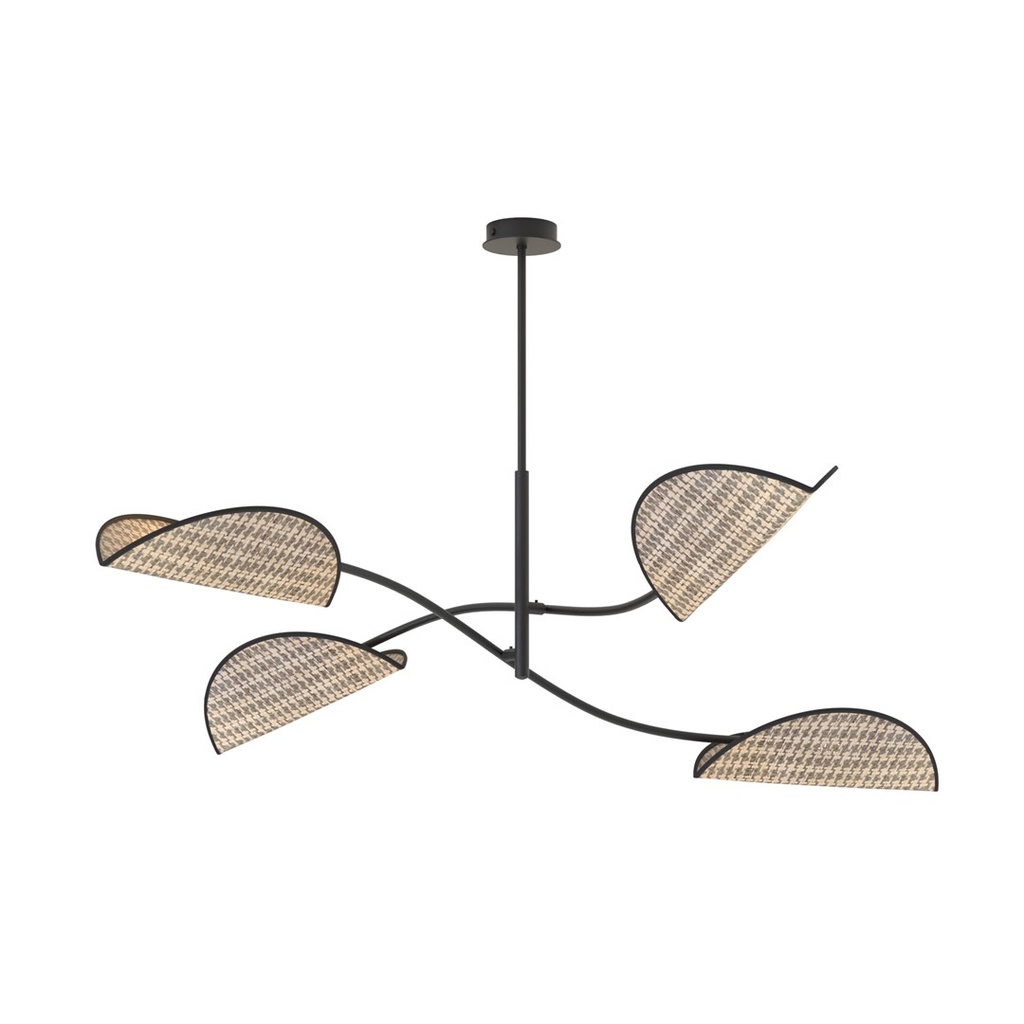 [1463/4] Plafonnier LOTUS 4 BL NATUREL