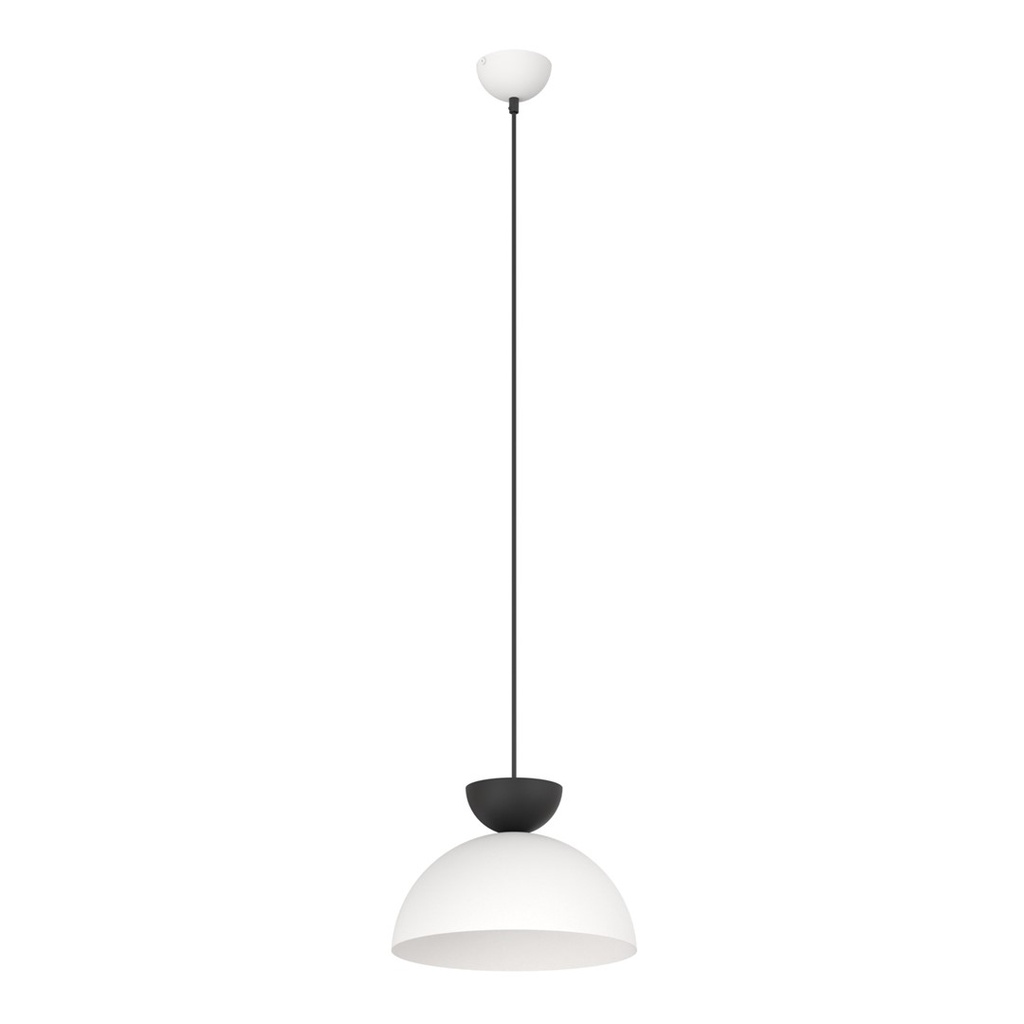 [1475/1S] Lampe suspendue LUNARO 1S NOIR BLANC/NOIR