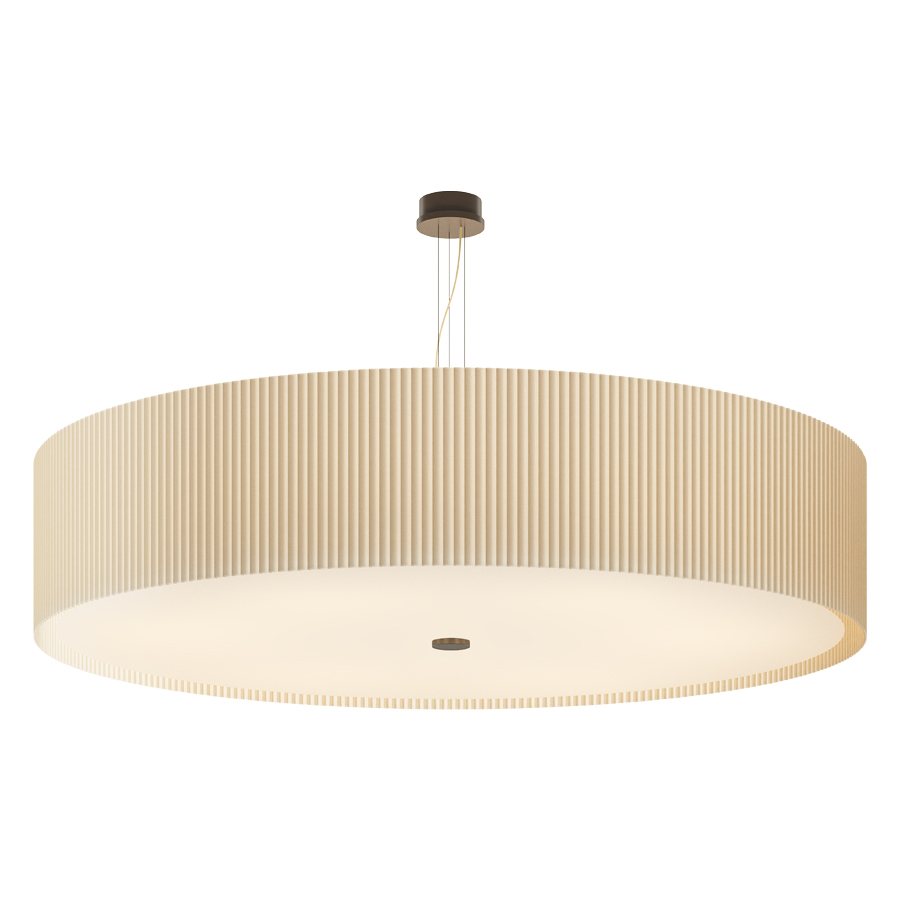 E3 VICTORIA Pleated Suspension Lamp Exclusive Handmade in Italy