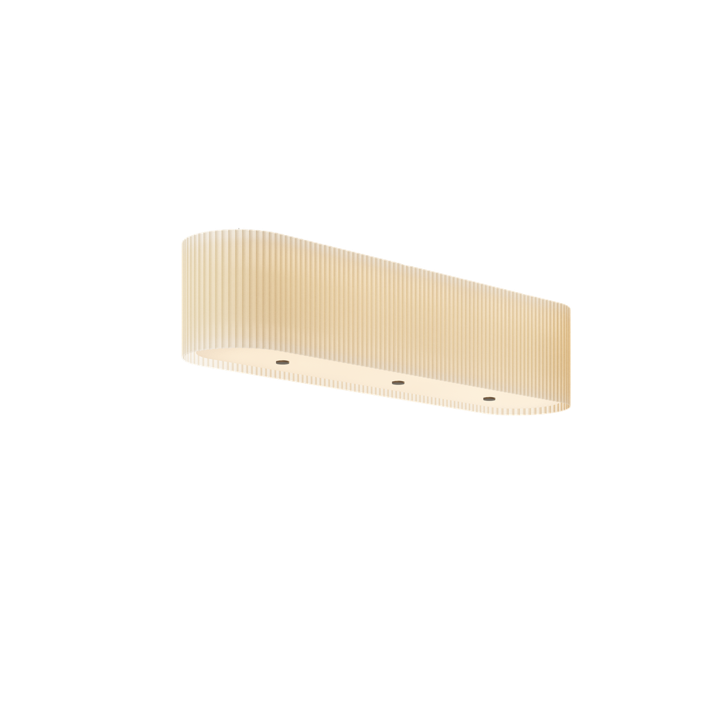 E5-P MARY Ceiling Light in Pleated Fabric, Entirely Handmade in Italy