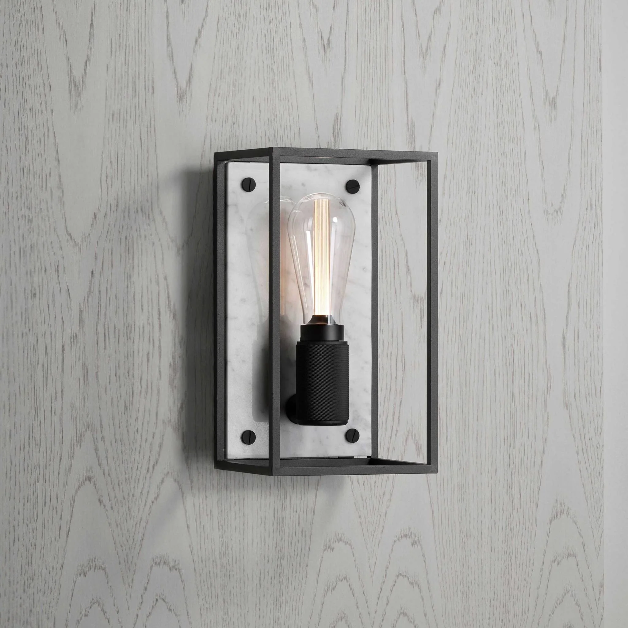 [RCA-143384] Wandleuchte CAGED WALL / MEDIUM / CROSS (WEISSER MARMOR)