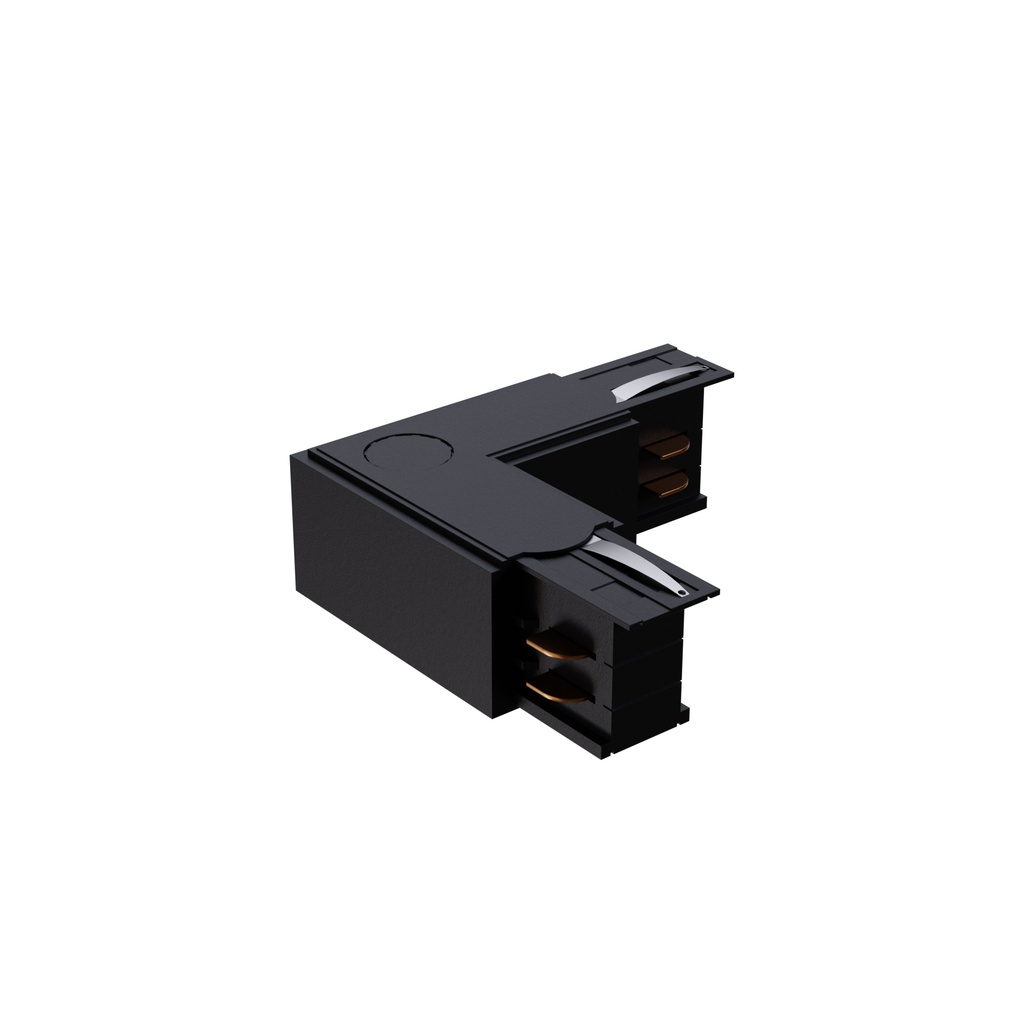 Black left angled power connector