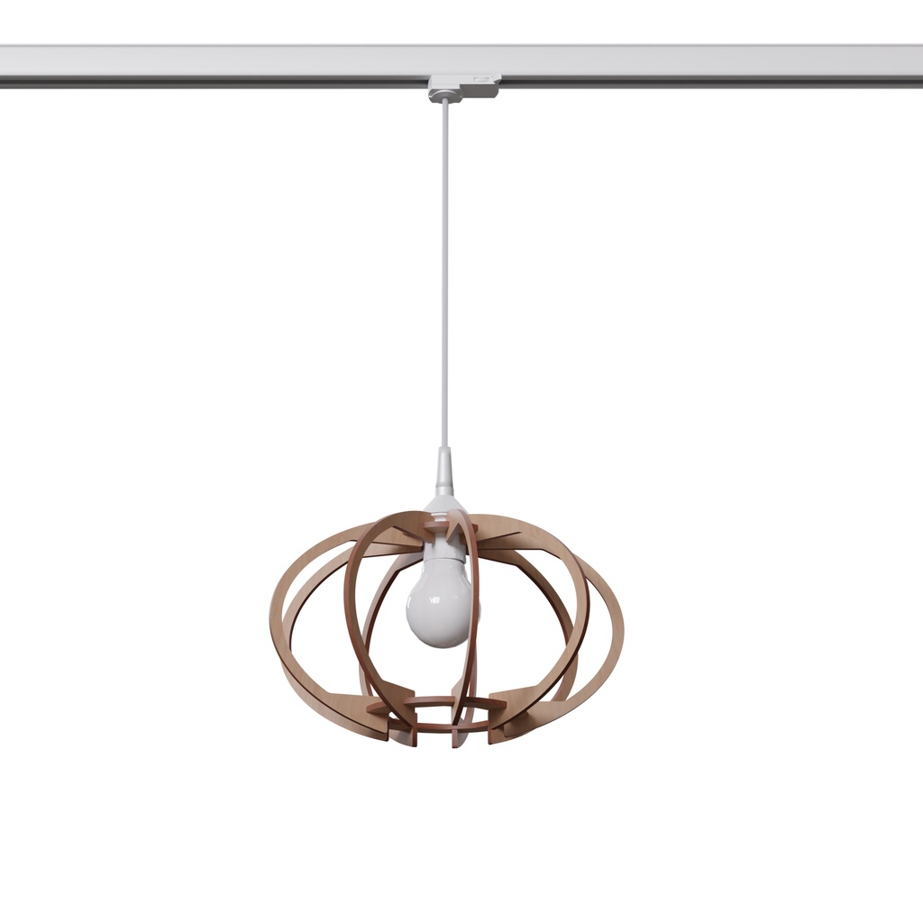 [MYL.00205] MANDELINO pendant lamp in natural wood E27 #W