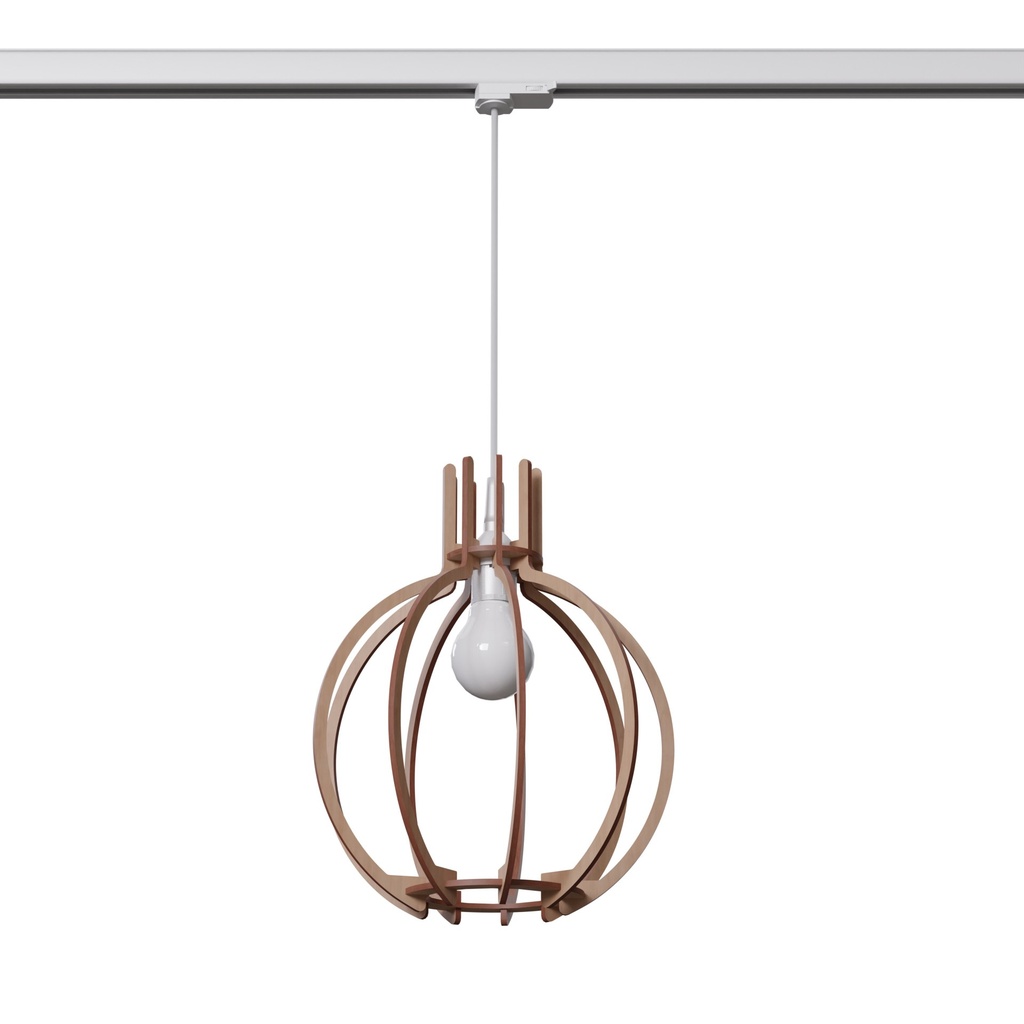ORANGE Pendelleuchte Naturholz E27 3000K 7,5W 620lm #W