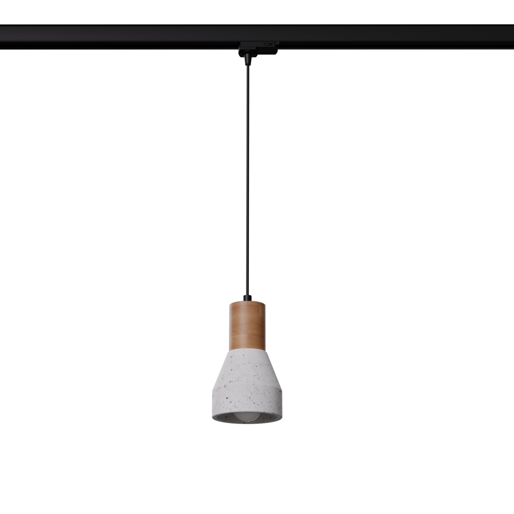 Lampada a sospensione QUBIC grigio E27 #B