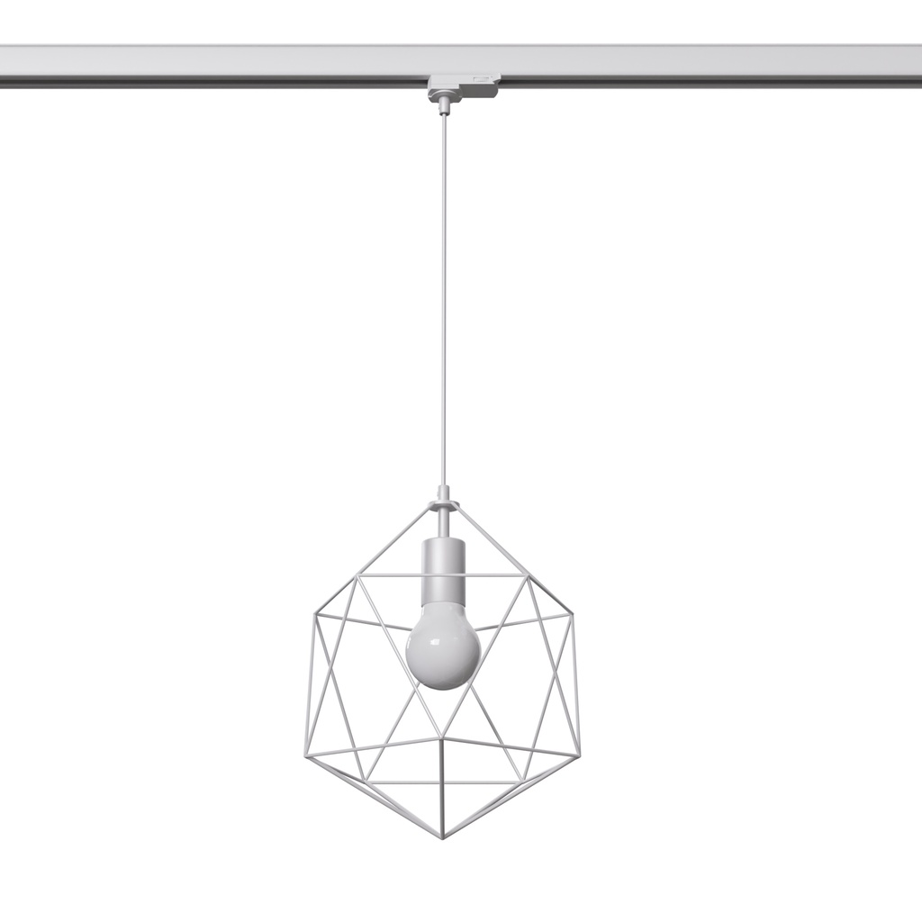 Lampada a sospensione GASPARE bianco E27