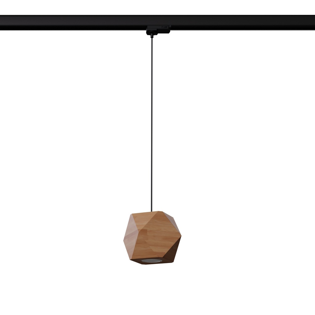 [MYL.00450] WOODY Pendelleuchte aus Naturholz GU10 4000K 7W 530lm #B