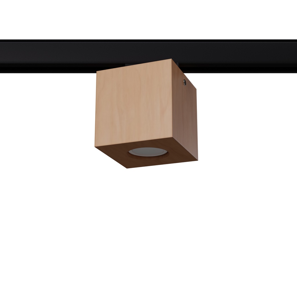 [MYL.00442] QUAD Deckenleuchte aus Naturholz GU10 #B