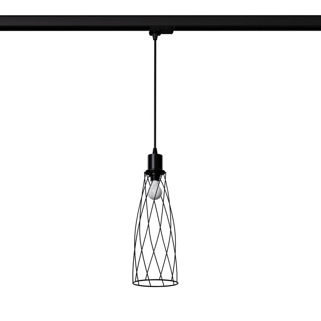 Lampada a sospensione SUBA nera E14 3000K 7,5W 620lm