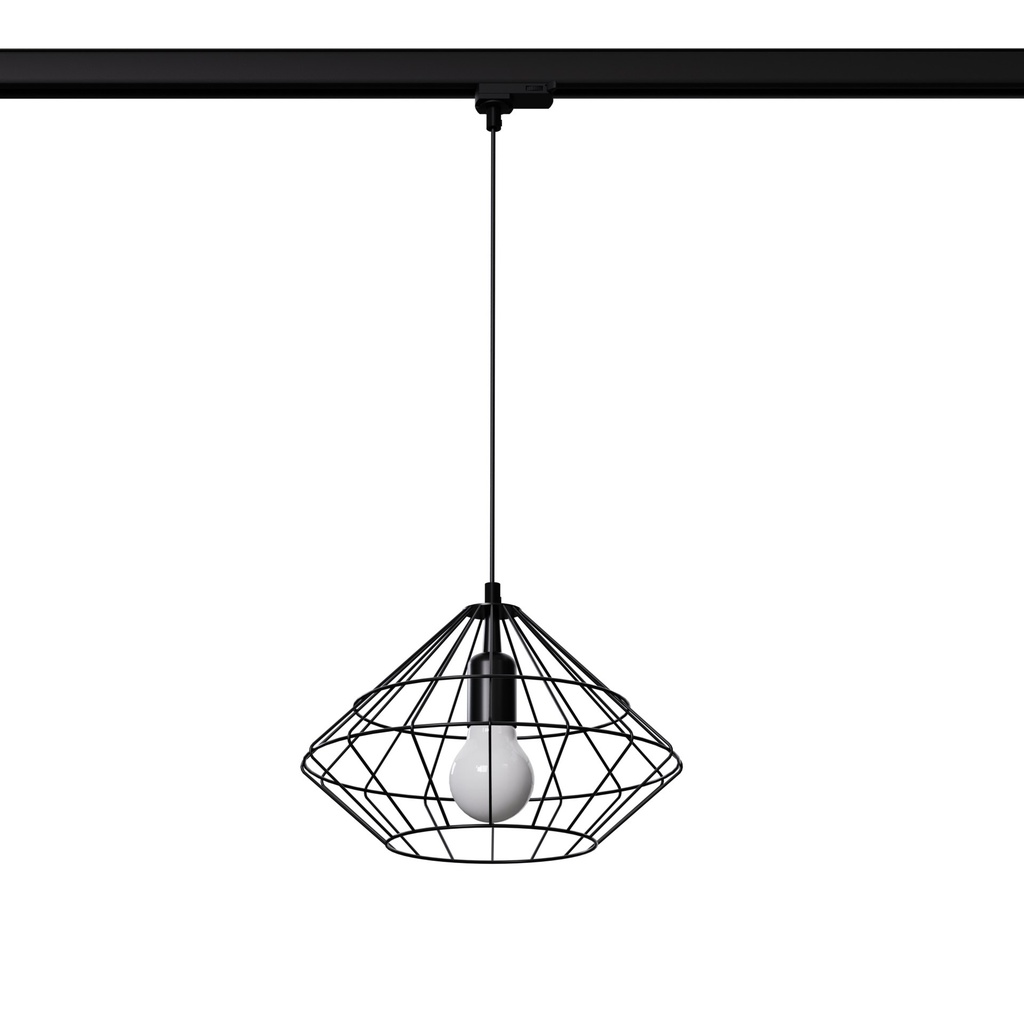UMBERTO Pendelleuchte schwarz E27 3000K 7,5W 620lm
