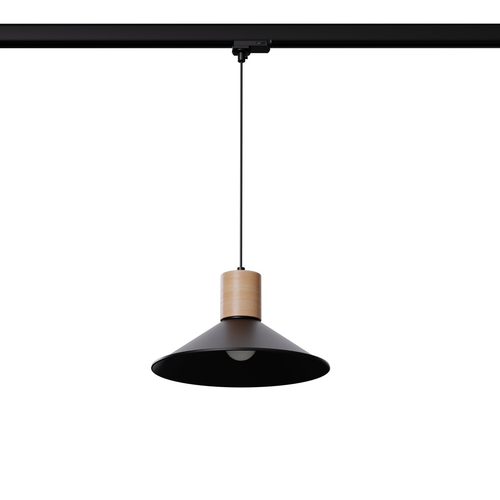 Lampada a sospensione JAGA nera E27 3000K 7,5W 620lm