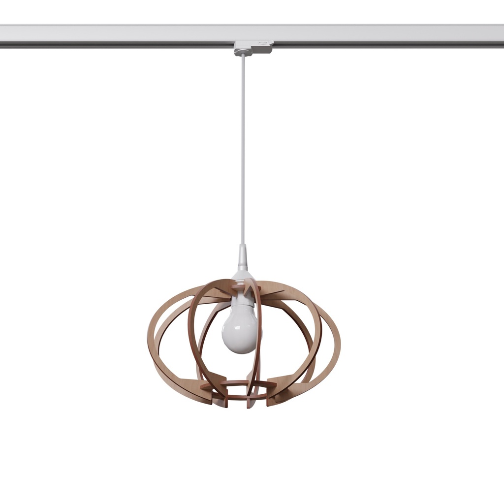 MANDELINO Pendelleuchte aus Naturholz E27 3000K 7,5W 620lm #W