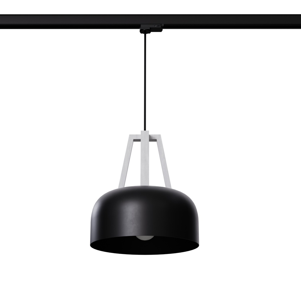 Lampada a sospensione CASCO nero/bianco E27 4000K 7,5W 690lm