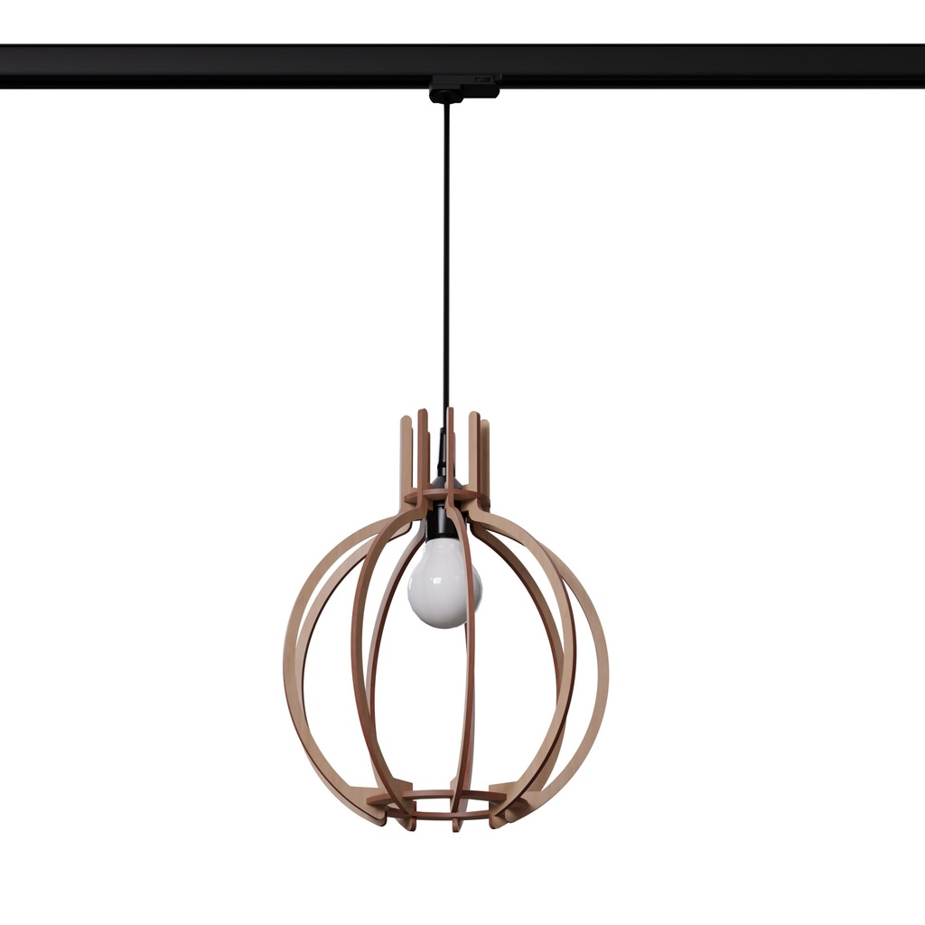 Lampada a sospensione ARANCIA in legno naturale E27 3000K 7,5W 620lm #B