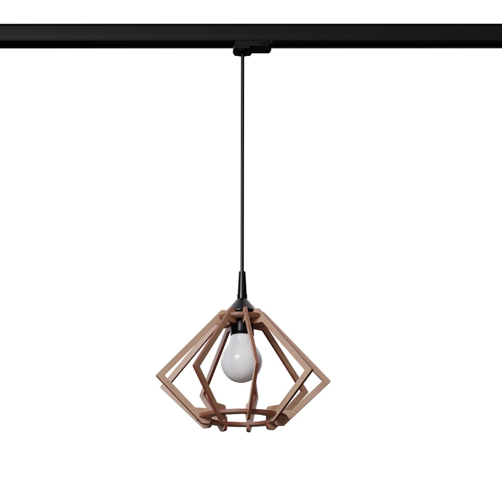 [MYL.00473] Lampada a sospensione POMPELMO in legno naturale E27 3000K 7,5W 620lm #B