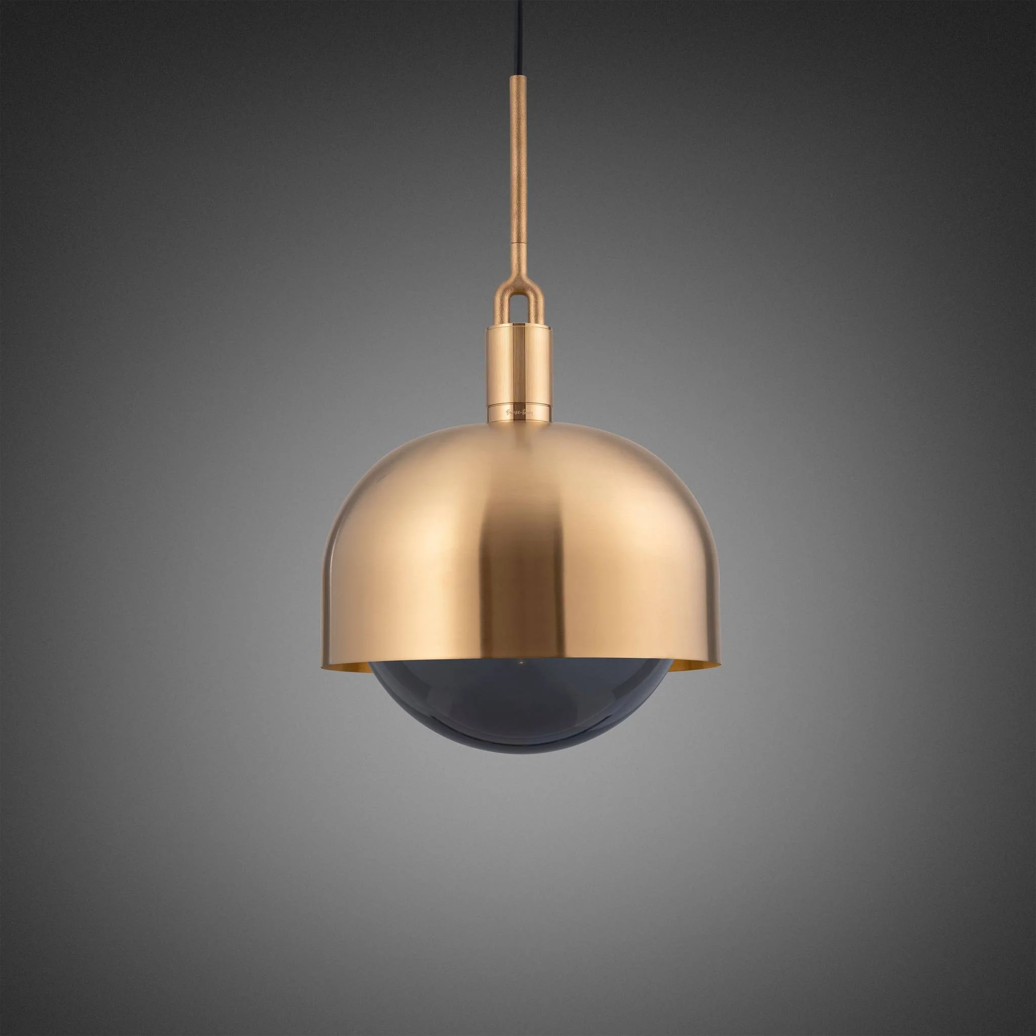 Suspension FORKED PENDANT / LINEAR / SHADE / GLOBE / SMOKED / LARGE