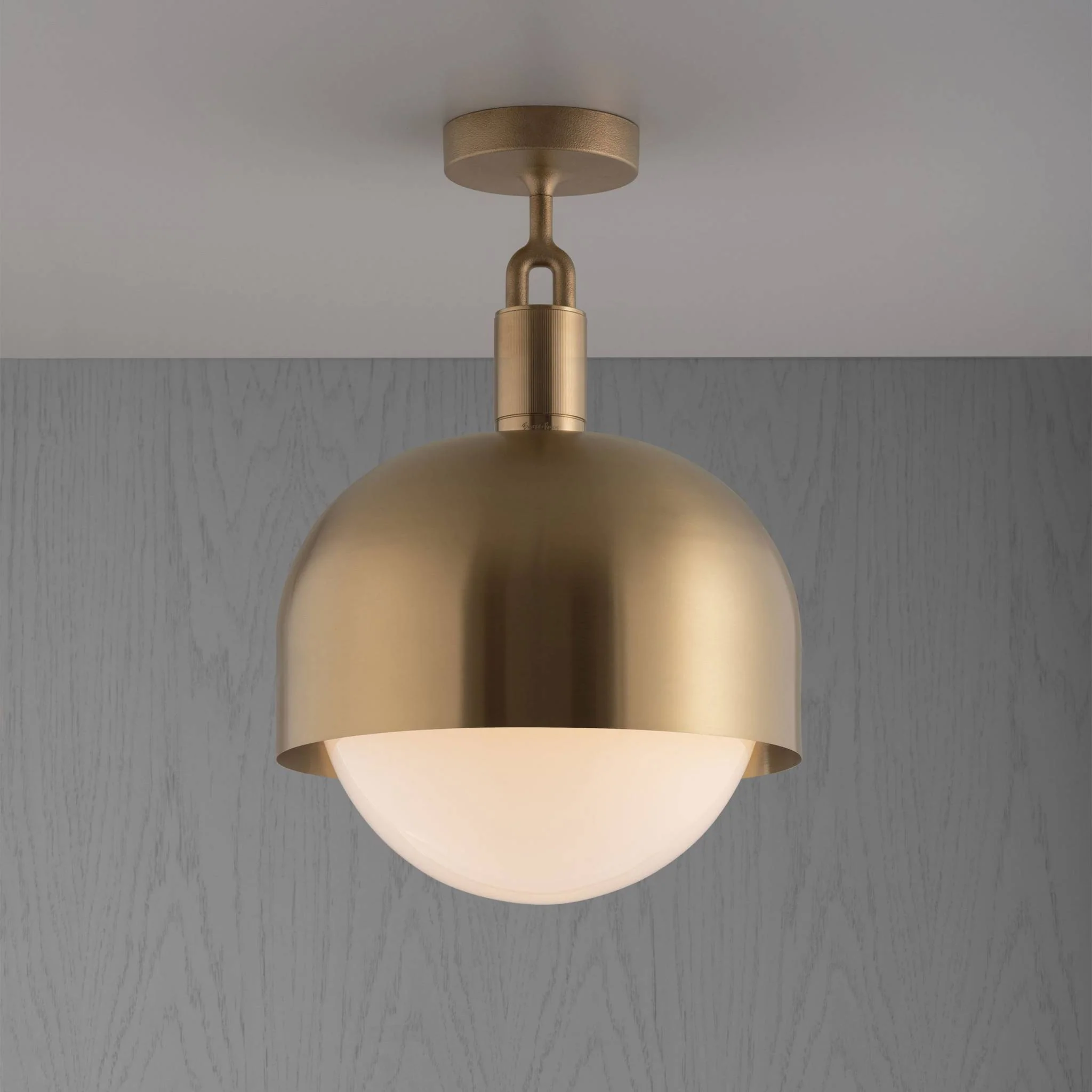 [RFC-823129] FORKED CEILING / LINEAR / SHADE / GLOBE / OPAL / LARGE (BRASS)