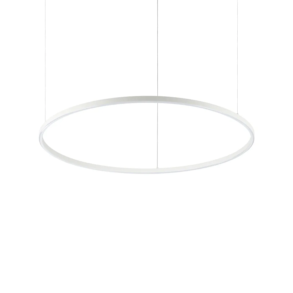 Ideal Lux Pendelleuchte ORACLE SLIM D090 DALI/PUSH IP20, dimmbar – Weiß
