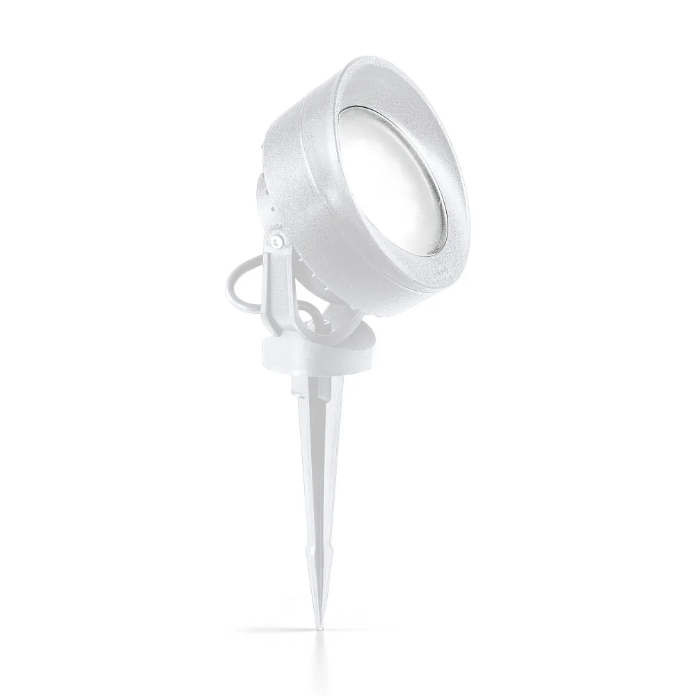[IDEA-145310] Ideal Lux Luminaire avec piquet d'extérieur TOMMY IP66, GX53, orientable, incl. 7W 4000K, résine (blanc)