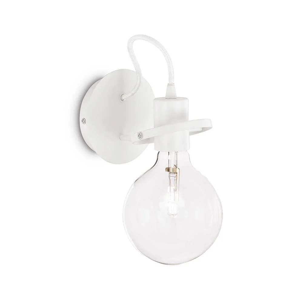 Ideal Lux Applique murale RADIO AP1, E27, 60W – blanc