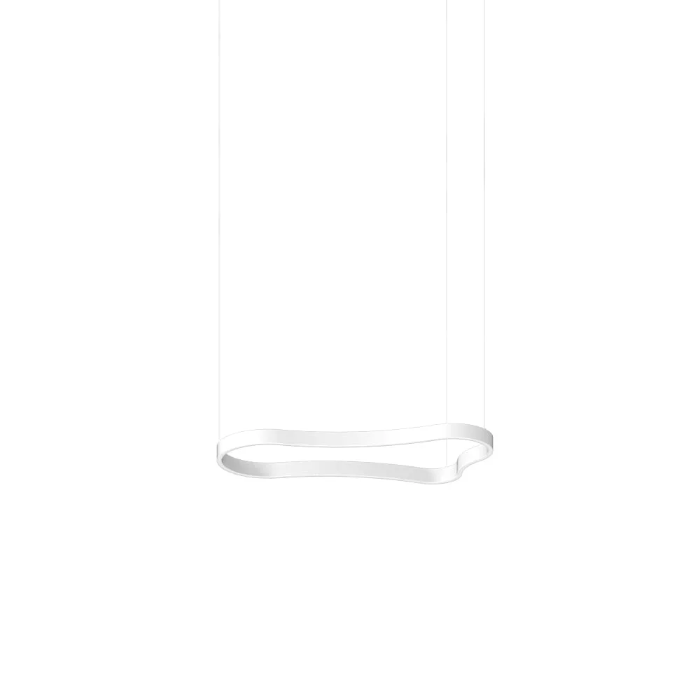 Ideal Lux Lampada a sospensione LED WAVES-1 SP diretto, commutabile, IP20, opaco – bianco