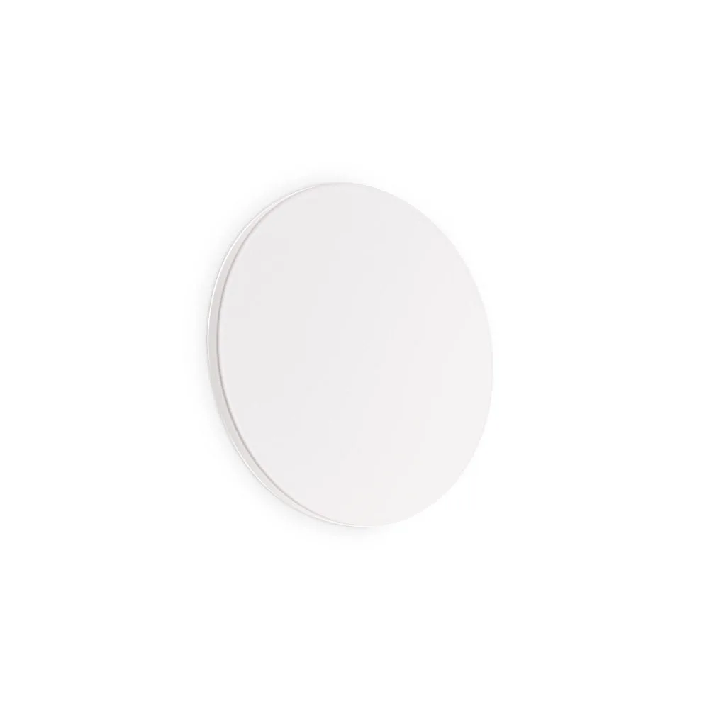 Ideal Lux Applique LED rotonda COVER, Ø 15cm, 9,5W 3000K 470lm, indiretto / opale – bianco