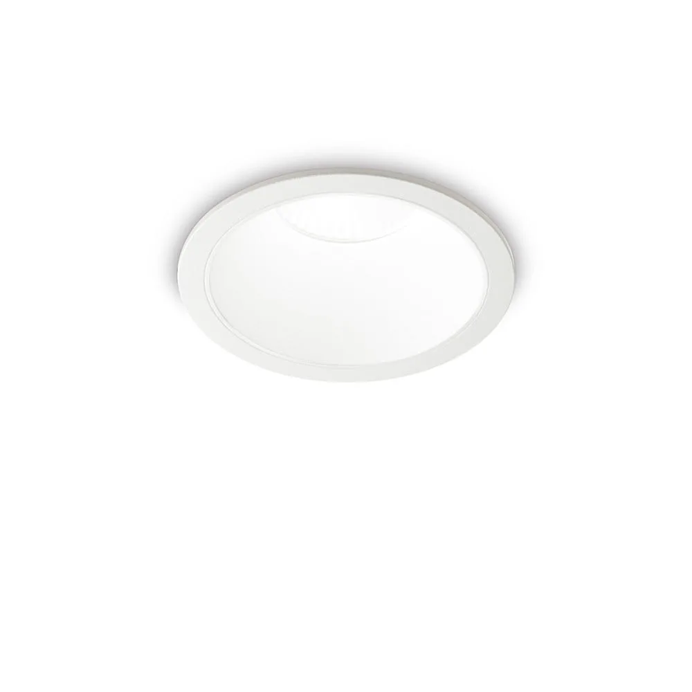 Ideal Lux Incasso a soffitto GAME TRIM ROUND 85MM rotondo, fisso, UGR < 19, on/off IP40/IP20 – bianco
