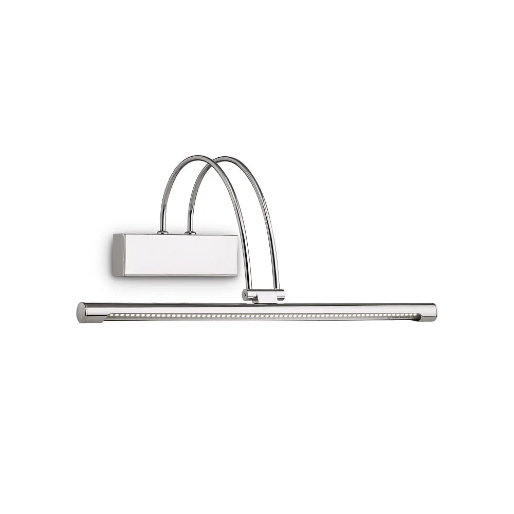 Ideal Lux Lampada per quadri LED BOW AP66 Lampada per specchio, 66x 0,07W – cromo