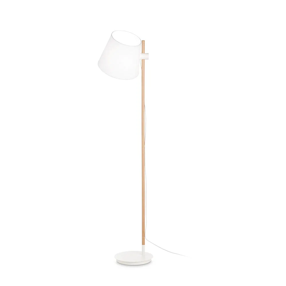 Ideal Lux Lampada da terra AXEL con interruttore, regolabile E27 IP20 – bianco