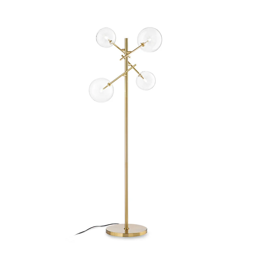 [IDEA-290966] Ideal Lux Lampadaire EQUINOXE PT4 4 flammes G4 IP20 (laiton)