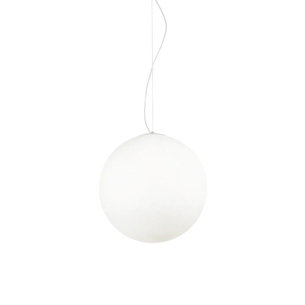 Ideal Lux Lampada a sospensione MAPA BIANCO SP1 D40, E27, Ø 40cm