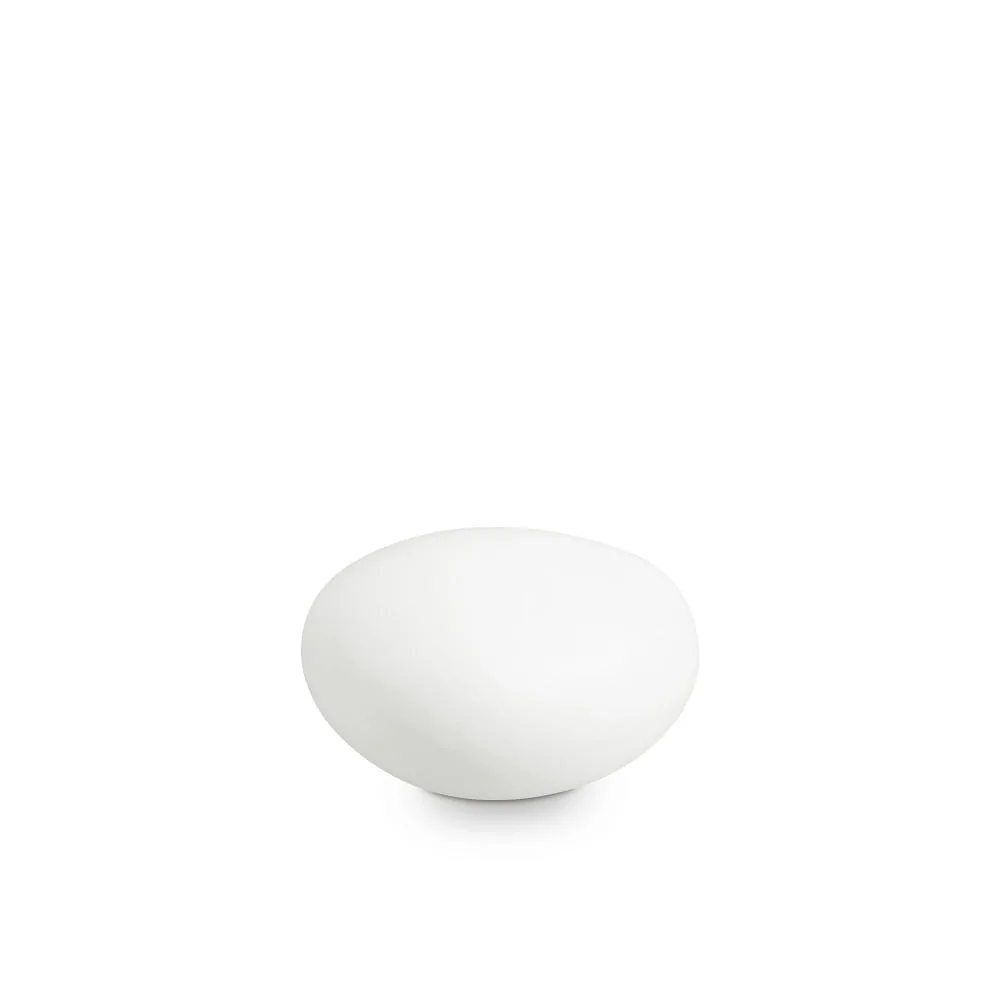 Ideal Lux Lampada da esterno SASSO, IP44, G9, con spina + picchetto, plastica opalina, Ø 25cm