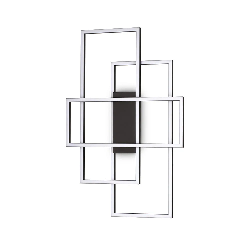 Ideal Lux Plafoniera FRAME IP20, nero, 31 W