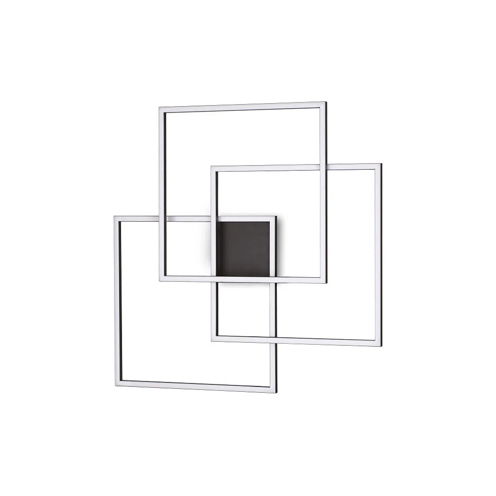 Ideal Lux Deckenleuchte FRAME IP20, schwarz, 35 W