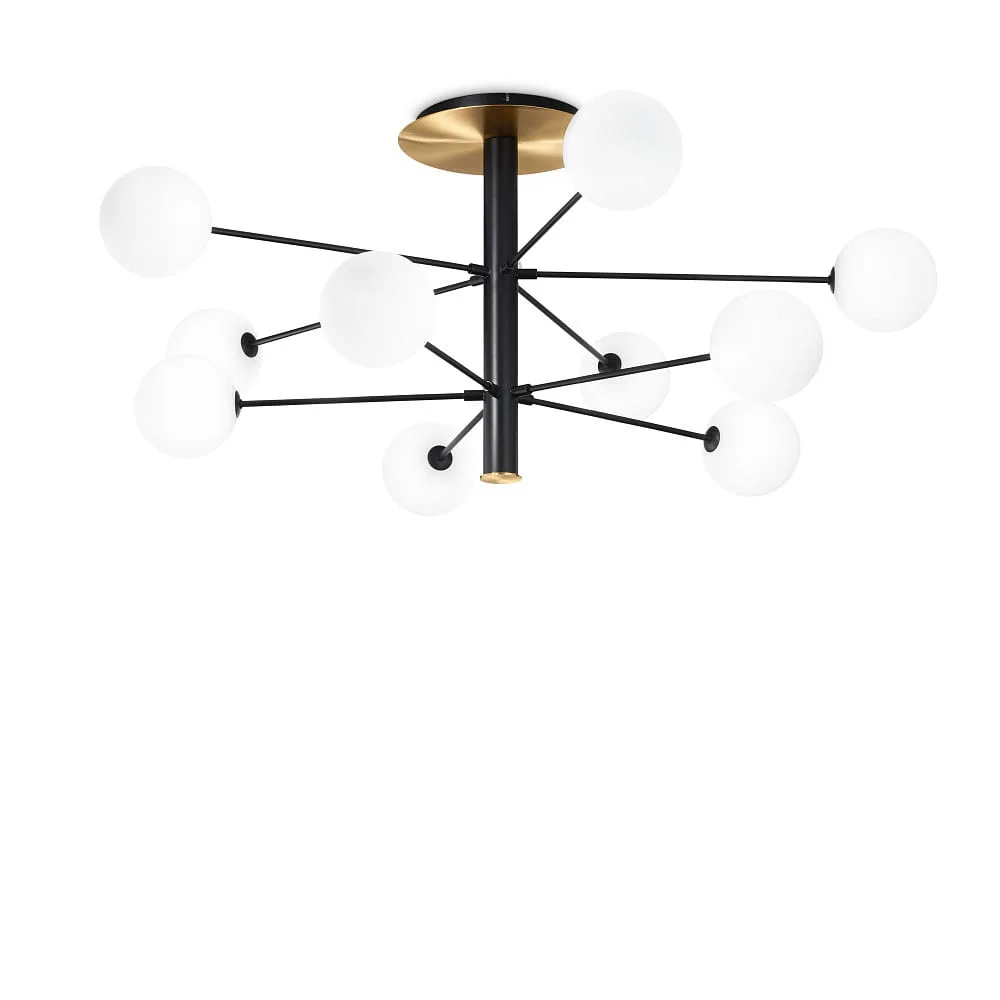 Ideal Lux Plafoniera COSMOPOLITAN G9 IP20, nero
