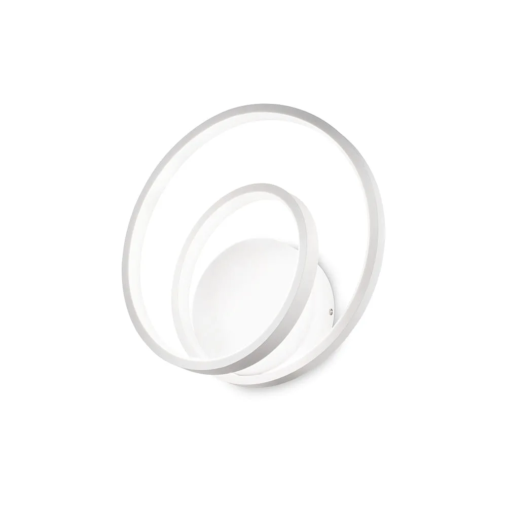 Ideal Lux Applique murale OZ AP ON-OFF ronde, marche/arrêt IP20, 2700 K, blanc mat