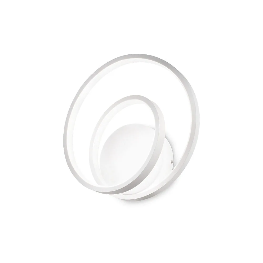 Ideal Lux Applique OZ AP ON-OFF rotonda, on/off IP20, 3000 K, bianco opaco