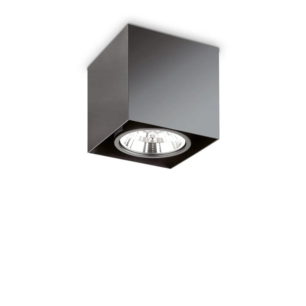 [IDEA-243931] Ideal Lux Downlight MOOD SQUARE QPAR111, 15x15cm, incl. GU10 50W 2700K, pivotable, black