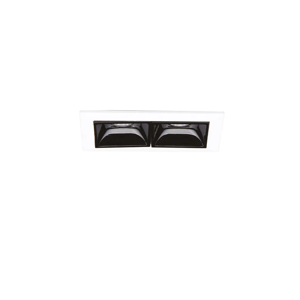 [IDEA-267869] Ideal Lux Incasso downlight LIKA FI TRIM D07 2 fiamme, on/off, con bordo, UGR < 16 IP20